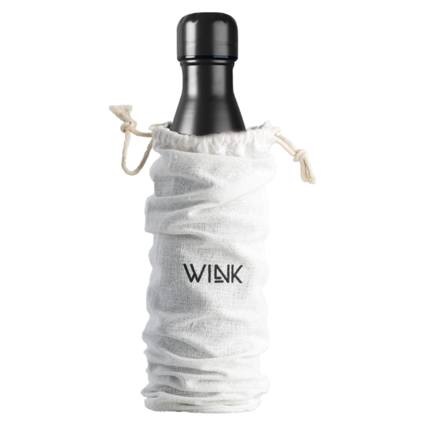 Butelka termiczna Wink Bottle 500 ml Black + korek sport