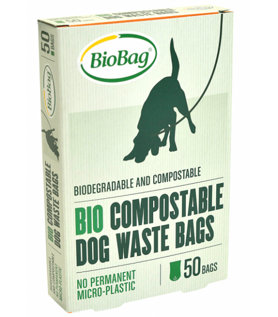 Worki na psie odchody Biodegradowalne i Kompostowalne | BIOBAG 20x32 cm 50 szt.